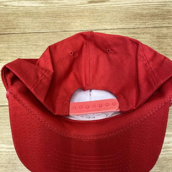 Pierce Siddons Martin Men's Strapback Baseball Cap Adjustable Embroidered Red - Picture 11 of 14
